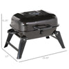 14'' Charcoal Barbecue Grill with Portable Anti-Scalding Handle Design, Folding Legs for Outdoor BBQ for Poolside, Backyard, Garden