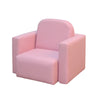 2-in-1 Kids Sofa Set Multifunctional Toddler Couch Convertible Table and Chair Set for Boys Girls, Pink