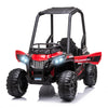 12V Dual Motor Kids Electric Ride-on UTV Toy with MP3/USB Music Connection, Suspension & Remote Control - Red