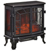 Electric Fireplace Heater, Fireplace Stove with Realistic LED Flames and Logs