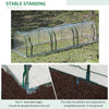 11.5' L x 3' W x 2.5' H Portable Tunneled Greenhouse with 3 Zippered Doors, Water/UV Fighting PVC Cover