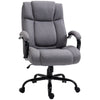 High Back Big and Tall Executive Office Chair 484lbs with Wide Seat with Linen Fabric, Adjustable Height, Swivel Wheels, Light Grey