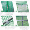 12' x 10' x 7' Outdoor Walk-In Tunnel Greenhouse Hot House with Roll-up Windows, Zippered Door, PE Cover, Green