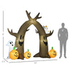 10FT Halloween Inflatables Outdoor Decorations with LED Lights, Blow Up Dead Tree Archway with Ghost, Pumpkin and Owl Decorations for Garden, Indoor, Outdoor, Yard, Party