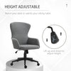 Ergonomic Office Chair Office Roller Chair Office Desk & Computer Chair With 5 Castor Wheels & Easy Adjustable Height/Tilt Grey