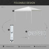 13' x 13' Pop Up Canopy Party Tent Folding Instant Sun Shade with Adjustable Height, Carry Bag for Patio, Camping, Party, White