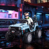 12V Kids Ride-on Truck with Remote Control, Battery-Operated Kids Car with Led Lights, Electric Ride on Toy with Spring Suspension, Music, Horn, 3 Speeds, Blue