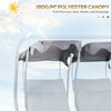 2-Seater Swing Canopy Replacement with Tubular Framework, Outdoor Swing Sunshade Top Cover (Canopy Only), Dark Gray