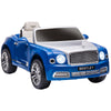 12V Bentley Mulsanne Licensed Electric Ride On Car with Parent Control, Battery Powered Car with LED Lights, MP3, Horn, Music, 2 Motors, for 37-72 Months, Blue